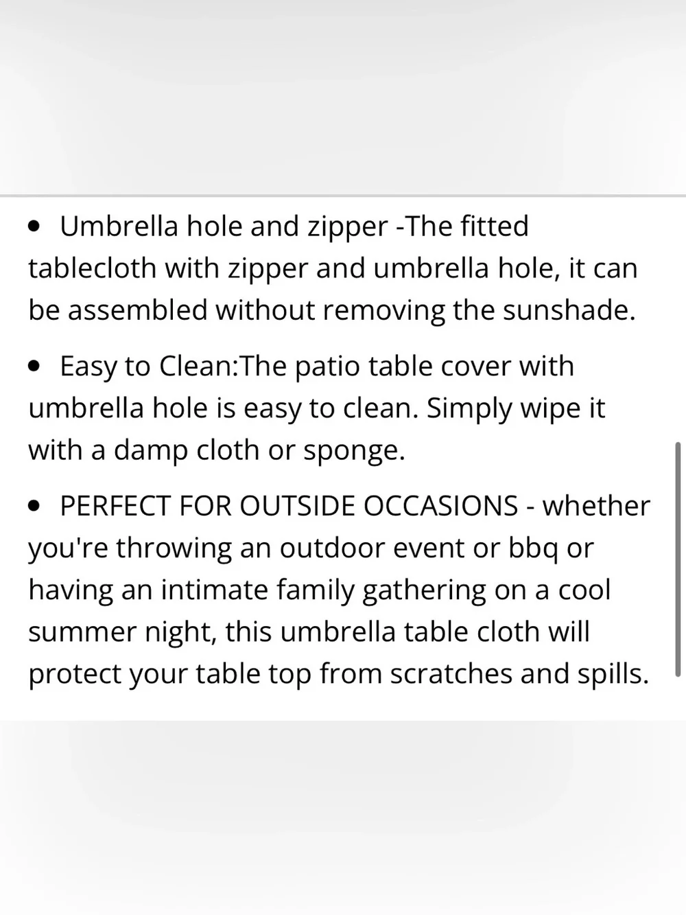 Outdoor Tablecloth with Umbrella Hole & Zipper 59” ROUND - TROPICAL